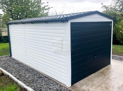  Blechgarage 3x5m Garage mit Satteldach Metallgarage Fertiggarage Hohe Qualität 