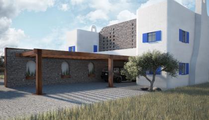 Neubau traditionelles Energiesparhaus auf Naxos