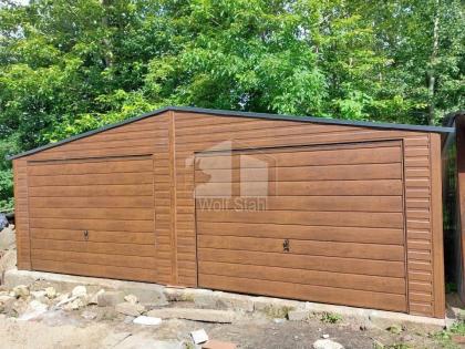  Blechgarage 7x5m Doppelgarage Metallgarage Fertiggarage Transport + Aufbau grat