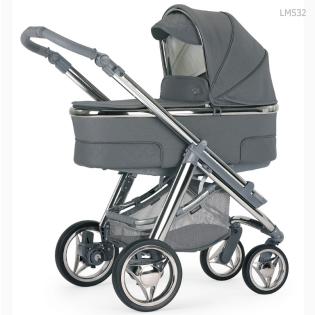 Klassischer Kinderwagen mit sportlichem Gestell von Bebecar NEU