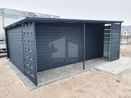  Blechgarage 3x6m Metallgarage Fertiggarage Holzoptik Individuelle Projekte ID44