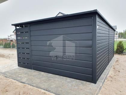  Blechgarage 3x6m Metallgarage Fertiggarage Holzoptik Individuelle Projekte ID44