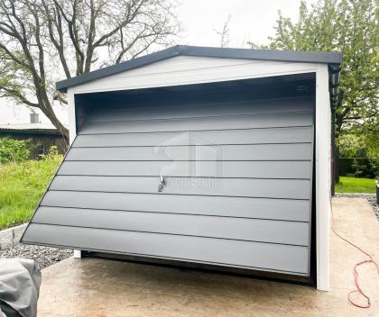  Blechgarage 3x5m Garage mit Satteldach Metallgarage Fertiggarage Hohe Qualität 