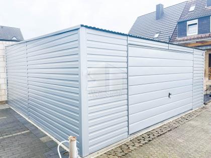  Blechgarage 5x5m Stahlgarage Doppelgarage Schuppen für Garten Günstige Preise G