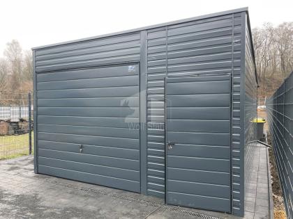 Blechgarage 4,5x6m Metallgarage Fertiggarage Maßgeschneiderte Lösungen GP109