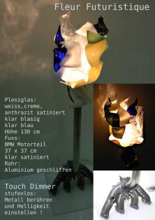 Licht Blüte – Licht Objekt – Leuchten mit Touchdimmer - Berührungsdimmer