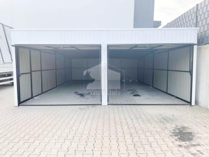 Blechgarage 6x7m Metallgarage Fertiggarage Werkzeugschuppen Hohe Qualität GP140
