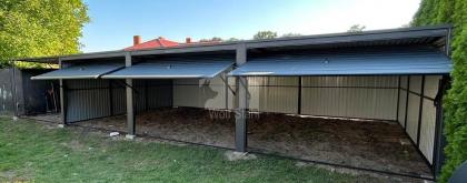 Blechgarage 9x5,5m Carport und Garage Metallgarage Fertiggarage Hohe Qualität GP