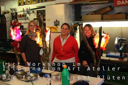 Kreativer Licht-Kunst Workshop mobil oder im Künstler Atelier !