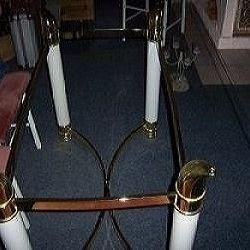 Esszimmer Glastisch mit Gold