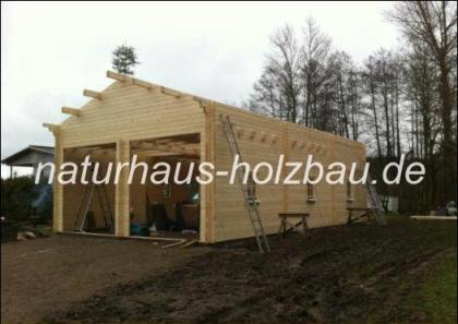 Individuelle Blockbohlengaragen in 50mm/70mm Blockbohlenbauweise,...
