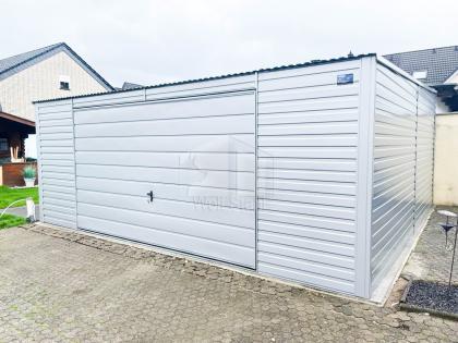  Blechgarage 5x5m Stahlgarage Doppelgarage Schuppen für Garten Günstige Preise G