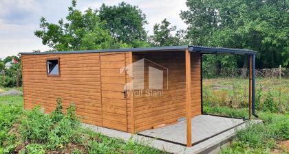  Blechgarage 3x6m Metallgarage Carport und Garage Überdachung Holzoptik ID87