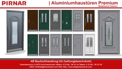Klassische Aluminiumhaustüren Haustüren Eingangstüren