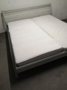 DIESAN Metall Holz Doppel Bett 180 x 200 cm