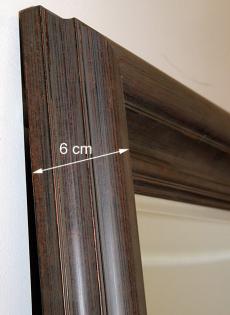 Dunkles Holz spiegel in 5 größen, Bestellung online