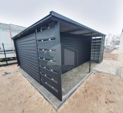  Blechgarage 3x6m Metallgarage Fertiggarage Holzoptik Individuelle Projekte ID44