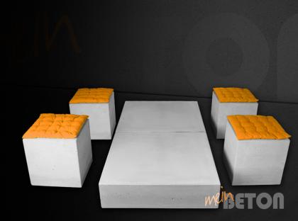 Couchtisch aus Beton, Betontisch, Loungetisch aus Beton, Tisch aus Beton, Betonm