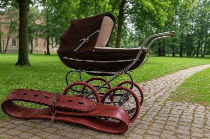 Starke farbige Design Lederriemen mit doppelter Metallschlaufe diversen Abmessun