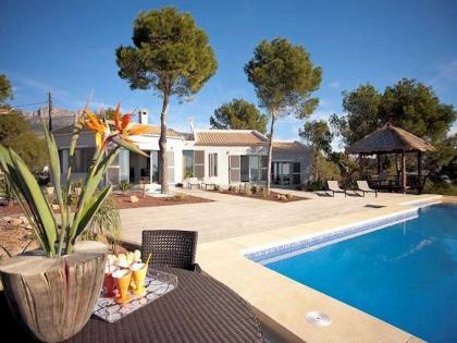 Spanien Ferienhaus Costa Blanca bei Altea mit privatem Pool und Meerblick mieten