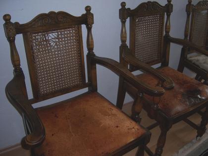 4 antike Gründerzeit - Stühle Esszimmer Speisezimmer Lounge