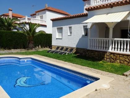 SPANIEN Ferienhaus Costa Dorada in Miami Playa mit privatem Pool und Meerblick