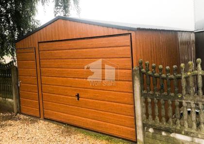  Blechgarage 6x6m Doppelgarage Metallgarage Fertiggarage Schnelle Lieferung ID95