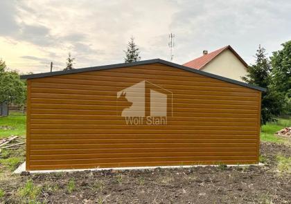  Blechgarage 6x6m Metallgarage Fertiggarage Doppelgarage Holzoptik Günstige Prei