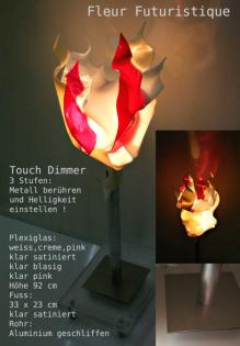 Licht Blüte – Licht Objekt – Leuchten mit Touchdimmer - Berührungsdimmer