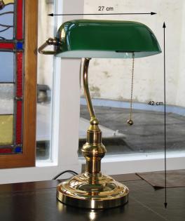 Bankerlampe und Bürolampen im klassisch englischen Stil