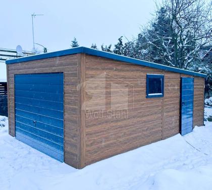 Blechgarage 4x6m Fertiggarage Stahlgarage Carport und Garage Werkzeugschuppen GP