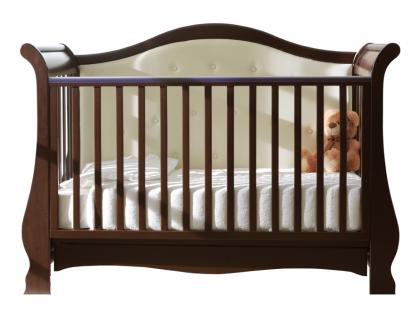 Luxus Kinderbett im Retro Design Victoria - Babybett umbaubar