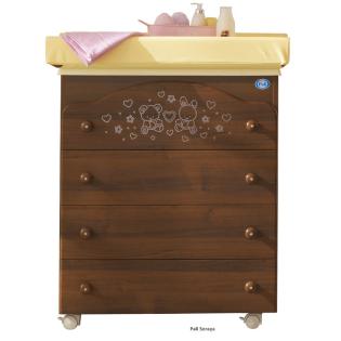 Baby Wickelkommoden Wickeltische Buche mit Wanne und Aufsatz in verschieden