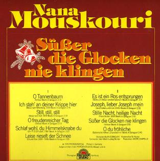 LP, Nana Mouskouri – Süßer die Glocken nie klingen