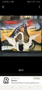Nachgemälde Salvador Dali Surrealismus Öl und Lack auf Leinwand 