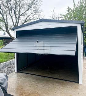  Blechgarage 3x5m Garage mit Satteldach Metallgarage Fertiggarage Hohe Qualität 