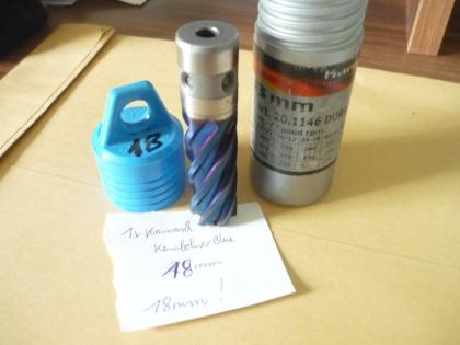 1x Karnasch Blueline Kernbohrer 18mm einmal benutzt 