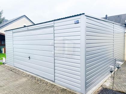  Blechgarage 5x5m Stahlgarage Doppelgarage Schuppen für Garten Günstige Preise G