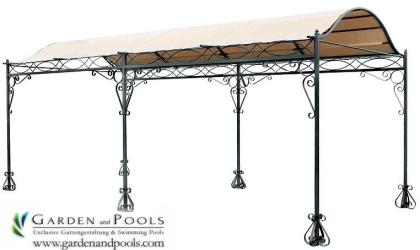 Massiver Carport Pavillon Terrassenüberdachung Pergola Gazeb