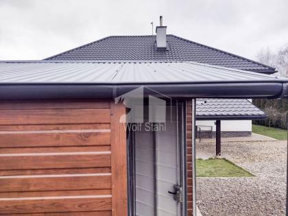 Blechgarage 5x6m Metallgarage Fertiggarage Stahlgarage  Holzoptik Günstige Preis