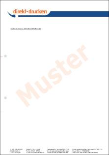 Wir drucken Ihr Briefpapier 4-farbig