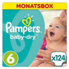 Pampers Baby Dry Nummer 6 124 stück
