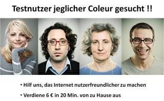 Werde Webseiten-Tester und verdiene 6 € in ca. 30 Minuten