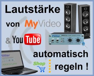 Pötter Audio-Limiter MAX12 automatisch Lautstärke regeln