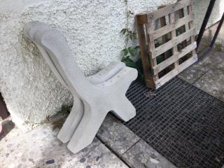 Sonderpreis Beton-Seitenteile für Gartenbank