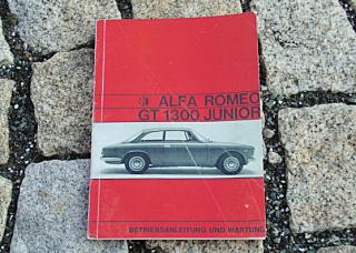 Betriebsanleitung Alfa Romeo Bertone GT 1300 Junior 1970 Kantenhaube