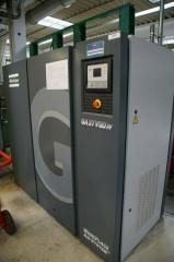 Kompressoranlage Atlas Copco GA37VSD, Schraubenkompressor, Drucktank