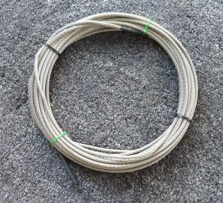 15 Meter Drahtseil - Niro 6 mm