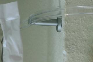 Frei biegbare gebogene 200cm Gardinenstange aus Acryl mit Aluminium Träger Raumt