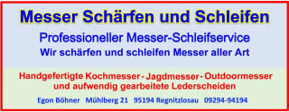 Messer für Rasenmäher, Rasentraktor, Strauchhäcksler schärfen und schleifen